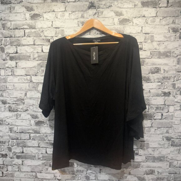 NWT City Chic Women’s Top Genesis Black Blouse Size XL/22 - Picture 1 of 13